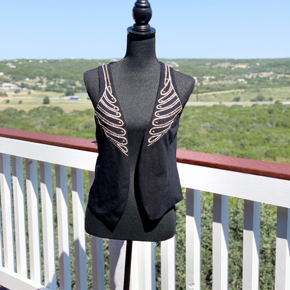 Express Jackets & Blazers - Express Black Studded Vest -Medium Gothic/Punk style